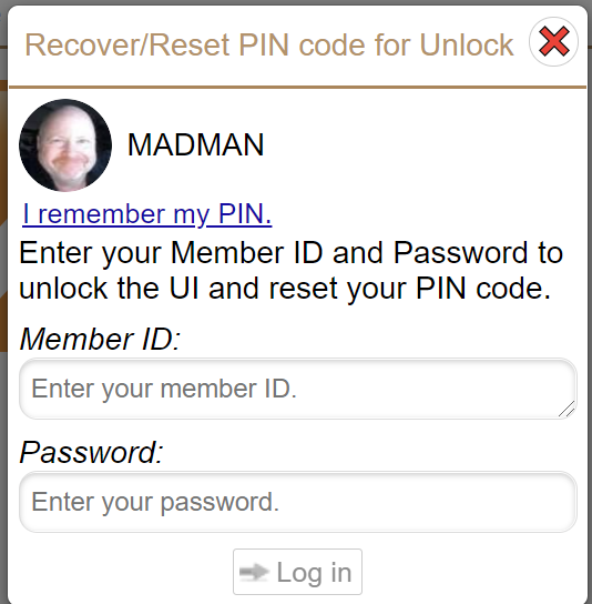 Reset PIN Code for Unlock